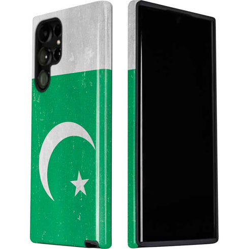 Pakistan Flag Distressed Galaxy S22 Ultra Pro Case